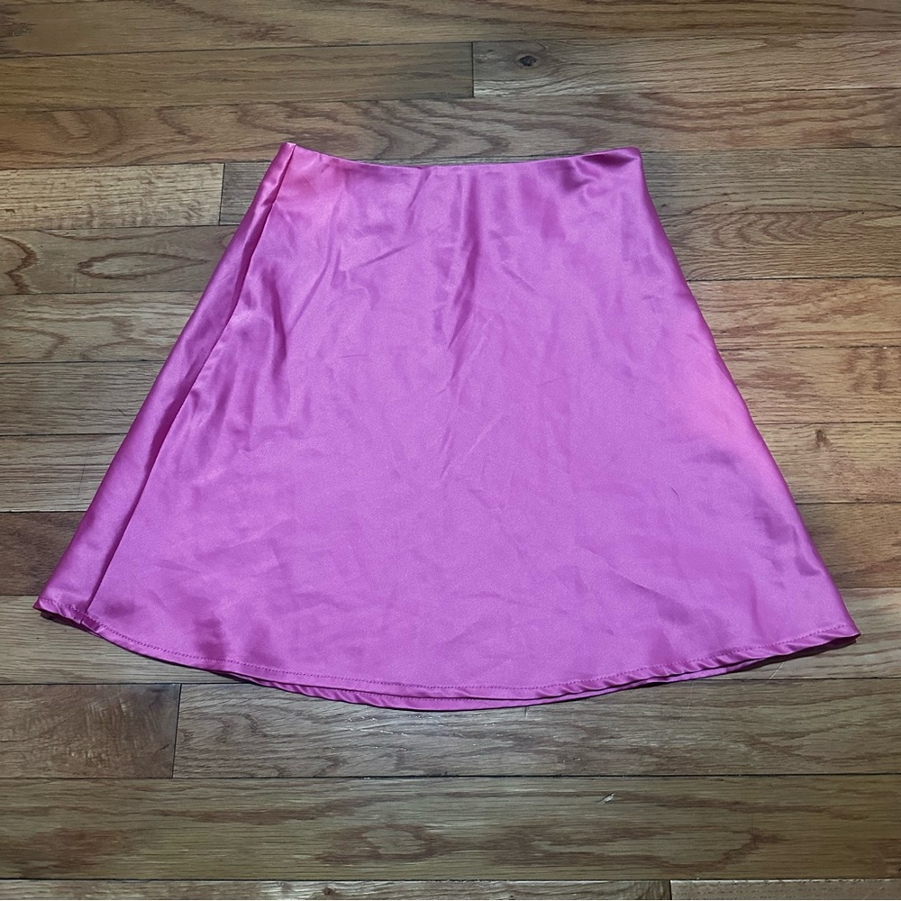 Princess‎ Polly Hot Pink Satin Mini Skirt Sz 0